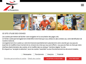 'mousquetaires.com' screenshot