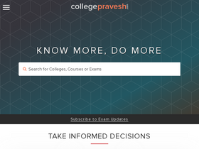 'collegepravesh.com' screenshot