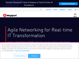 'megaport.com' screenshot