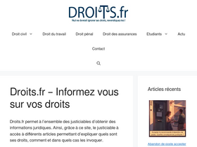 'droits.fr' screenshot