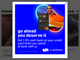 'getaway.co.za' screenshot