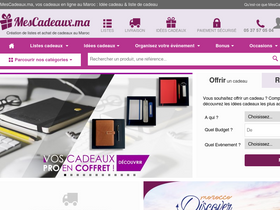 'mescadeaux.ma' screenshot