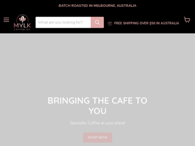 mylkcoffeeco.com homepage screenshot