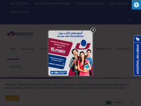 'unicruz.edu.br' screenshot