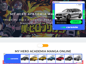 'heroacademiamanga.com' screenshot
