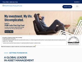 'pgimindiamf.com' screenshot