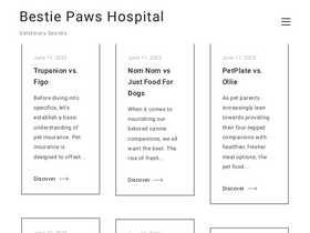 'bestiepaws.com' screenshot