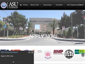 'asu.edu.jo' screenshot