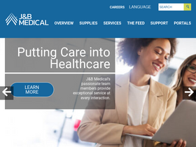'jandbmedical.com' screenshot