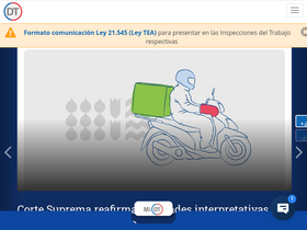 'dt.gob.cl' screenshot