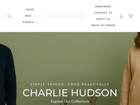 charlie-hudson-clothing.com homepage screenshot