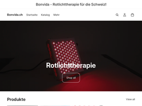 bonvida.ch homepage screenshot