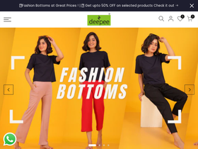Deepee Online Store homepage screenshot