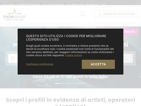 'showgroup.it' screenshot
