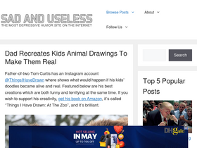 'sadanduseless.com' screenshot