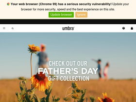 Umbra Canada website screenshot