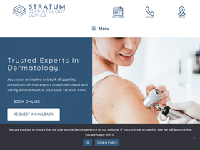 'stratumclinics.com' screenshot
