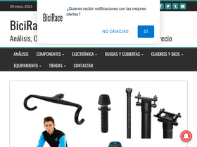 'bicirace.com' screenshot