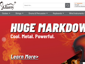 'glarrymusic.com' screenshot