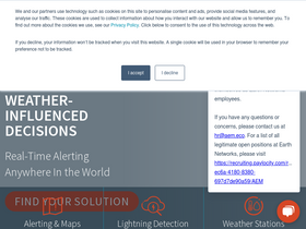 'earthnetworks.com' screenshot