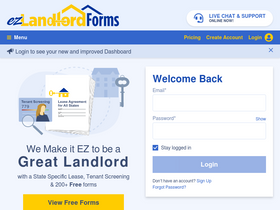 'ezlandlordforms.com' screenshot
