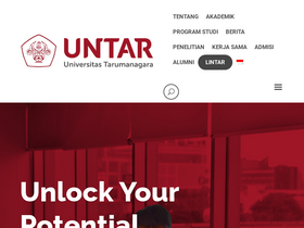 'lintar.untar.ac.id' screenshot