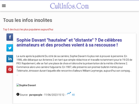 'cultinfos.com' screenshot