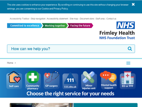 'fhft.nhs.uk' screenshot
