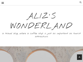 'alizswonderland.com' screenshot