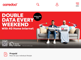 'ooredoo.om' screenshot