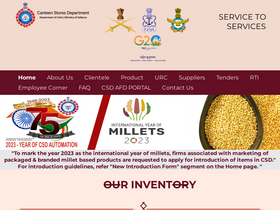 'csdindia.gov.in' screenshot