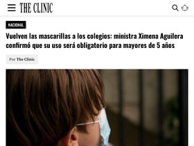 'theclinic.cl' screenshot