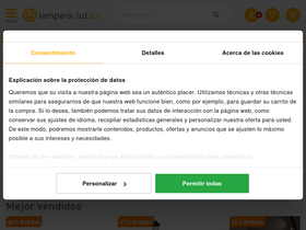'lamparayluz.es' screenshot