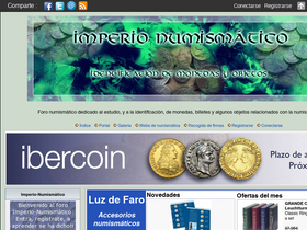 'imperio-numismatico.com' screenshot