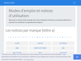'notice-facile.com' screenshot