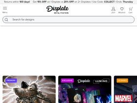 'displate.com' screenshot