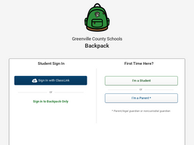 'gcsbackpack.com' screenshot