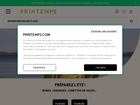 'printemps.com' screenshot