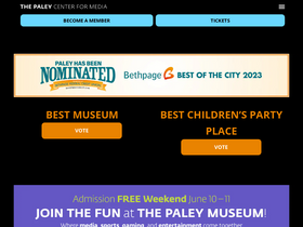 'paleycenter.org' screenshot