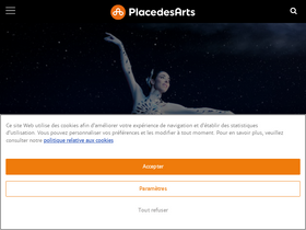 'placedesarts.com' screenshot