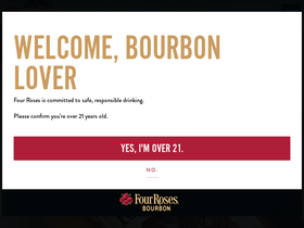 'fourrosesbourbon.com' screenshot