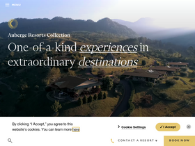 'aubergeresorts.com' screenshot
