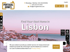 'portugalhomes.com' screenshot