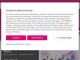 'telekom.com' screenshot