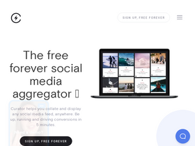 'curator.io' screenshot