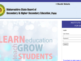 'mahasscboard.in' screenshot