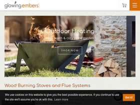 'glowing-embers.co.uk' screenshot