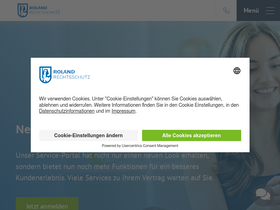 'roland-rechtsschutz.de' screenshot