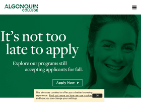 'algonquincollege.com' screenshot