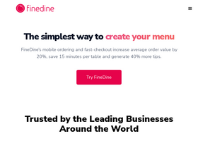 'finedinemenu.com' screenshot